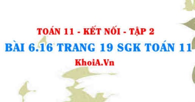 Bài 6.16 trang 19 Toán 11 Kết nối tri thức Tập 2